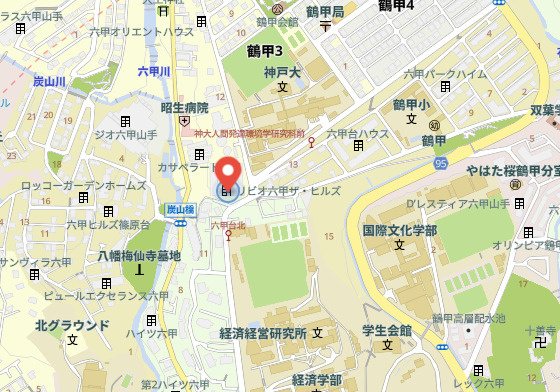 リビオ六甲THE・HILLSの地図