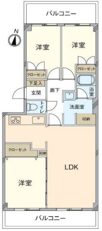 藤和ライブタウン上御影の間取り|開放感のある最上階8階部分！