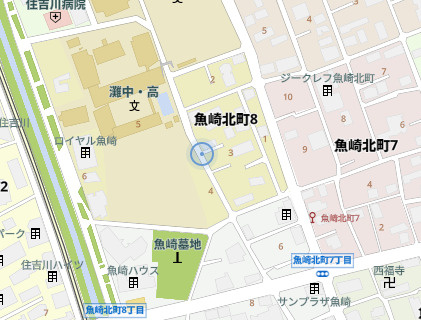 神戸市東灘区魚崎北町8丁目 中古戸建の地図