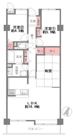 ファミール本山の間取り
