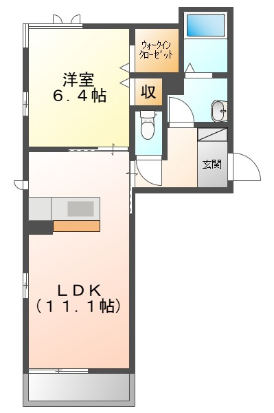 ソレイユコート新保の間取り