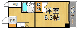 アーチ立花２の間取り