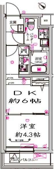 レガリス武蔵小山の間取り