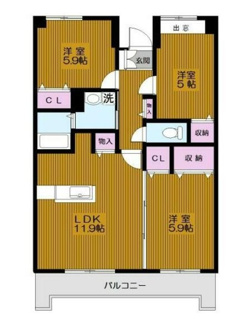 【間取り】 | ヴィーエクレールⅡ | 間取りです。
