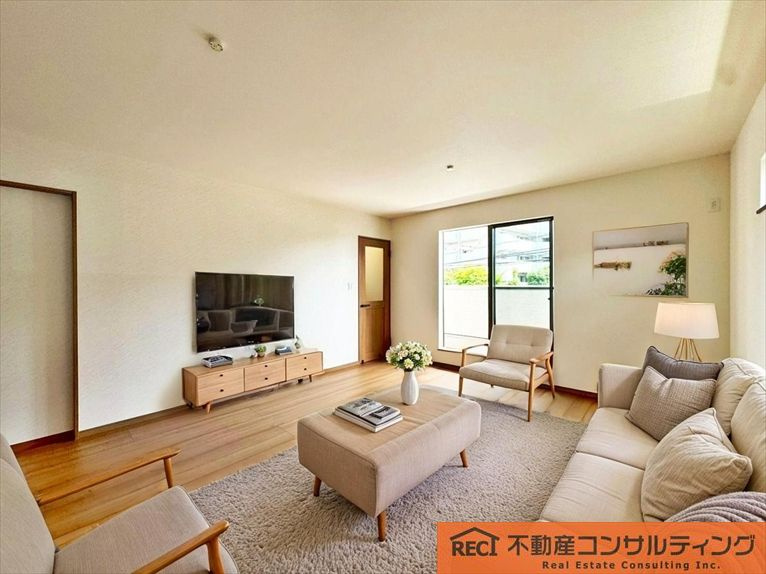 西宮市笠屋町　新築戸建　B号地の居間・リビング
