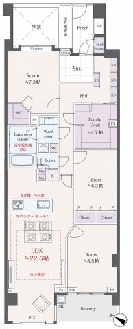 日神パレステージ井の頭公園東館の間取り