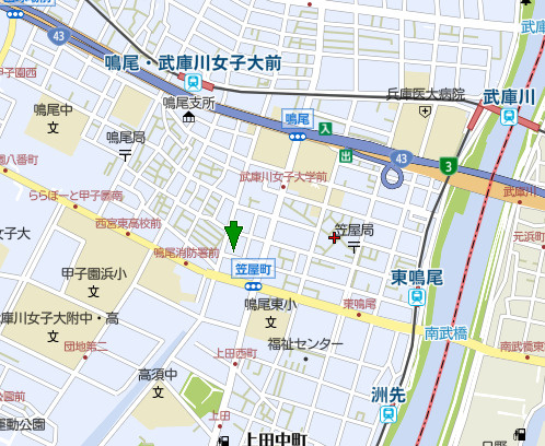 ジークレフ西宮鳴尾の地図