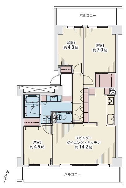 メゾン岡本南の間取り