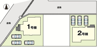 【区画図】 | 郡山市東原2丁目新築一戸建て2棟