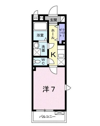 カーサ　アモローザの間取り