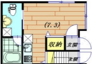 ジェラートⅡの間取り|間取りです。