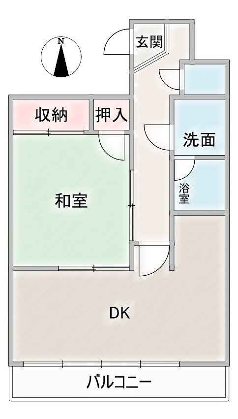 サンマンション鶴舞の間取り