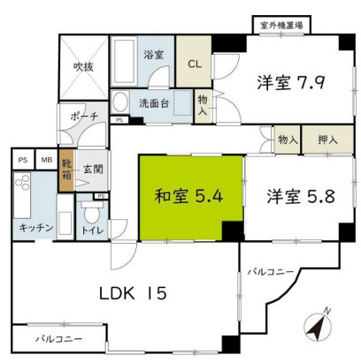 グランミュゼ御影の間取り