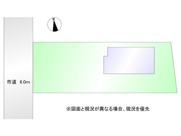 熊谷市新島　中古戸建の区画図|図面と現況が異なる場合、現況を優先とします。