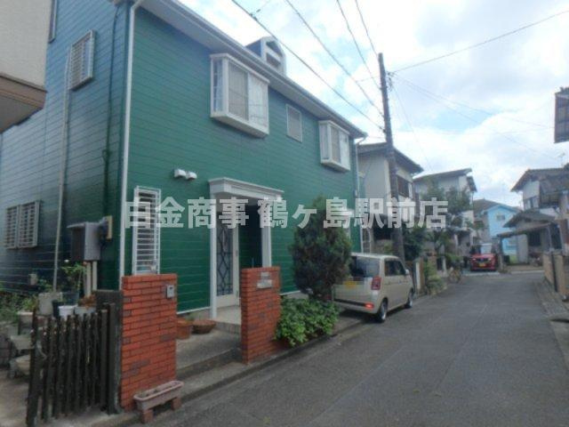 鶴ヶ島市太田ヶ谷中古戸建の前面道路含む現地写真