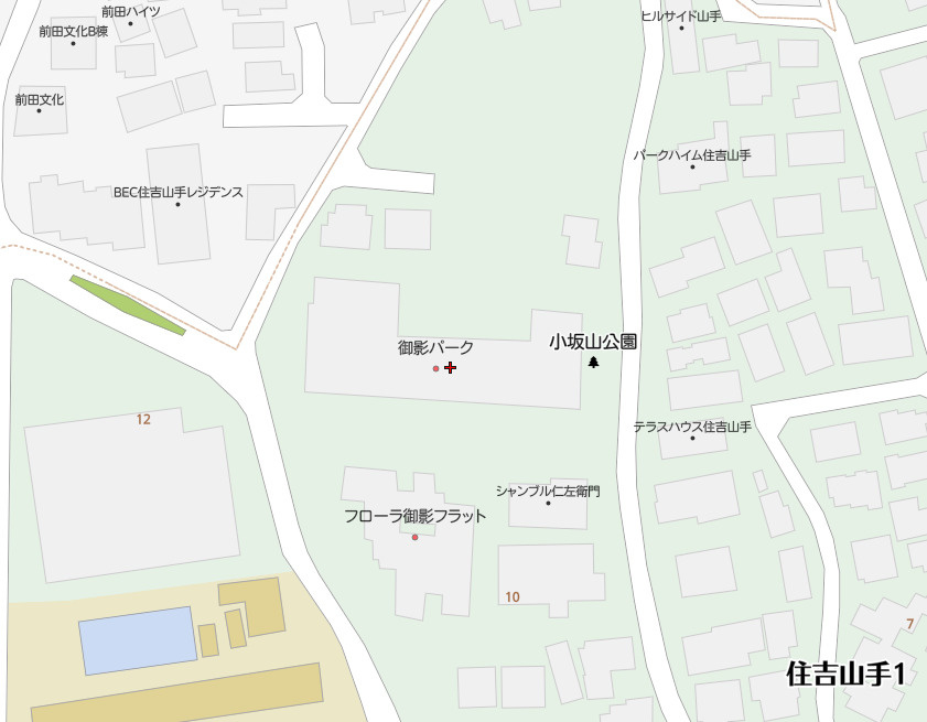 御影パークマンションの地図