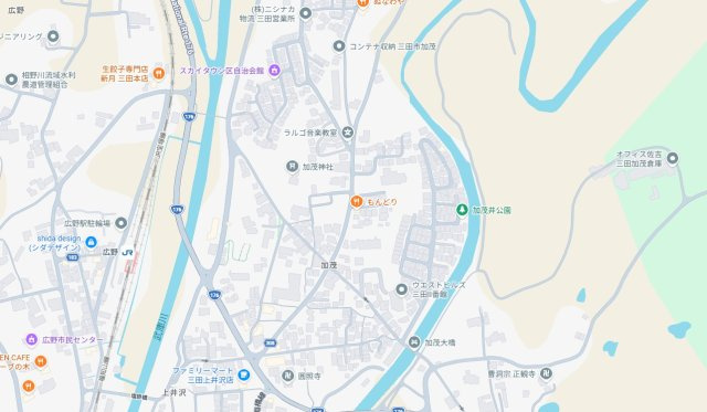 三田市加茂　売土地の地図