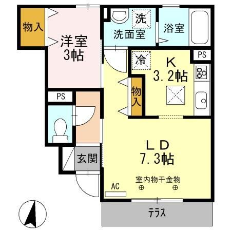 ウィット英賀保の間取り