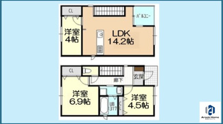 【間取り】 | 鳥神町1KODATEXⅠK棟