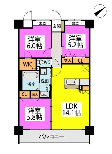 【間取り】 | シグレア下大利