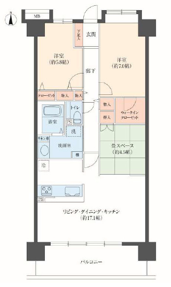 セルヴィオ３番館の間取り