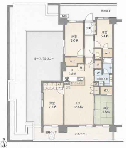 【間取り】 | シーズンプレイスＡ棟 | 間取りです
