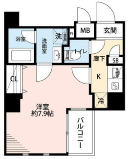 【間取り】 | プレール・ドゥーク押上ＴＯＷＥＲ　ＣＩＴＹ | 間取りです。