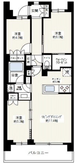 【間取り】 | アーリアシティ一之江 | 間取りです。