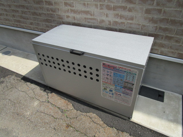 リッツアスカヤマのその他共用部分|敷地内ごみ置き場。