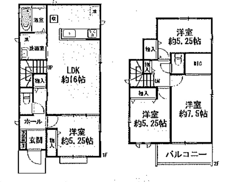 三田市加茂　売土地の土地図＋建物プラン例