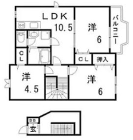 フォレスト六甲A棟の間取り