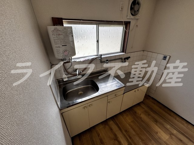 南天荘2（石切賃貸）のキッチン|コンパクトなキッチンで掃除もラクラク