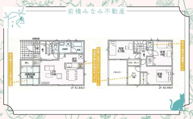 【新築】太田市大原町第9　１号棟(全５棟)　クレイドルガーデン　新築建売分譲の間取り