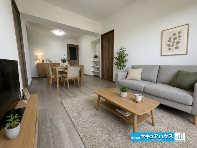 【中古マンション】エスポア横須賀の玄関|【LDK】
◆家族揃ってリビングで過ごすお休みの日が、楽しみになる場所となることでしょう。
対面式のオープンキッチンは、家事をしながら家族の様子が一目でわかる安心＆便利設備♪