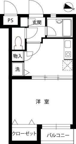 スカイコート五反田の間取り