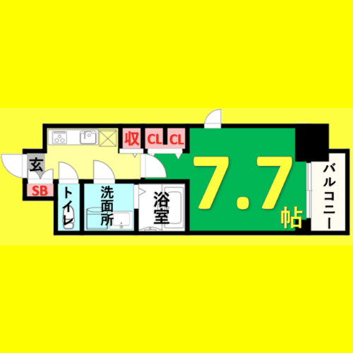 LaDouceur黒川　名古屋市賃貸　仲介手数料無料の間取り