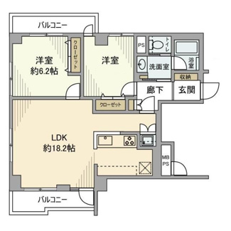 【間取り】 | ワコー蕨マンション | 間取りです。