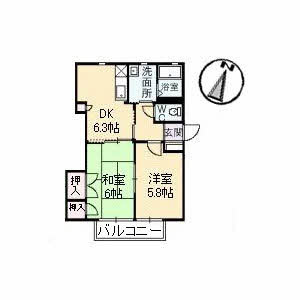 【間取り】 | シャトリエ 弐番館