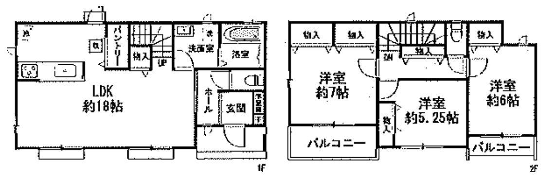 三田市加茂　売土地の土地図＋建物プラン例