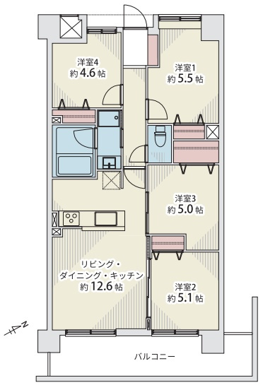 グリーントピア21セレーノ尼崎の間取り
