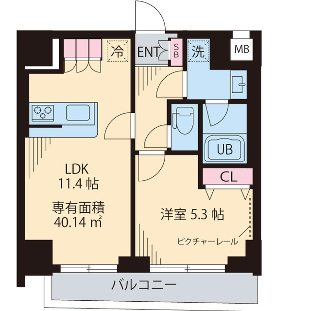 レガリア新中野の間取り