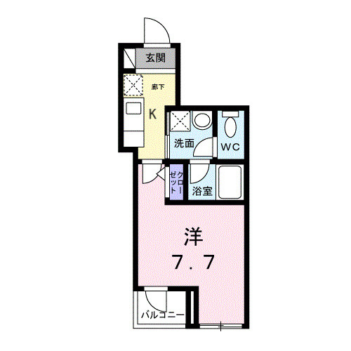 ライズ脇田町　B館の間取り