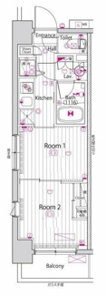 【間取り】 | ガーラ・ヴィスタ練馬中村橋 | 間取りです。