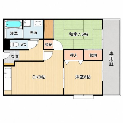 アイランドベール観世の間取り