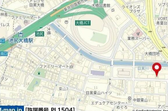 ハイシティ池尻大橋第２ の地図
