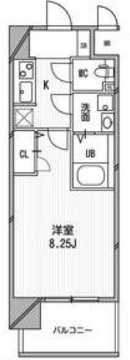 大阪市中央区農人橋１丁目の賃貸マンションの間取り