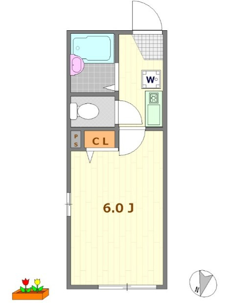 シャンテ新小岩の間取り