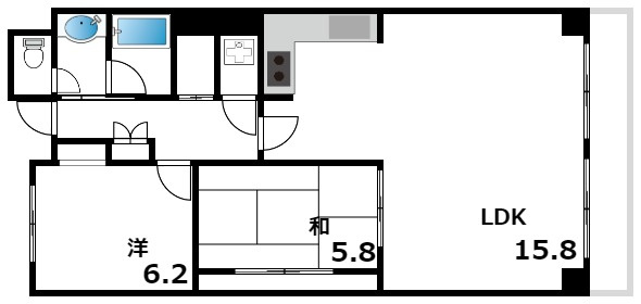 ローズハイツ芦屋の間取り