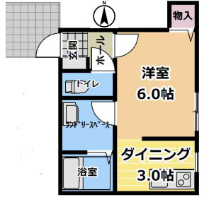 エターナルシー鈴蘭台Ⅱの間取り