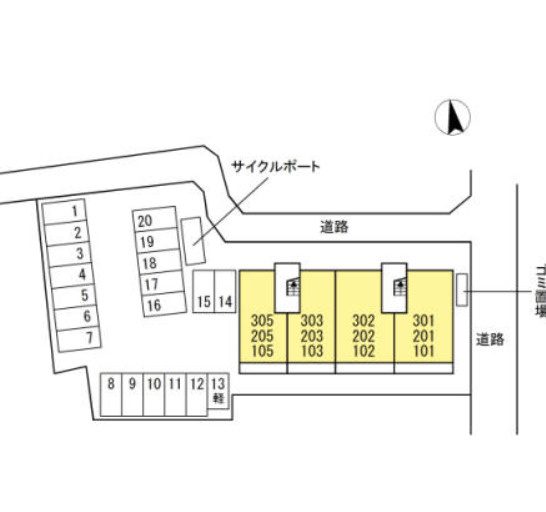 コンソラトゥール別保 の区画図